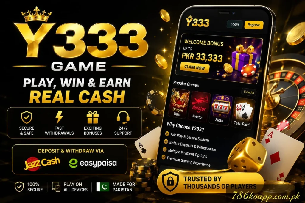 Y333 Latest Money Game in Pakistan